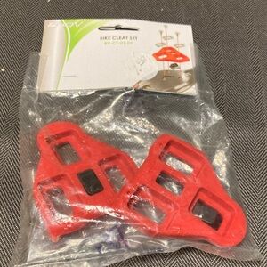 Red Bike Cleat Set